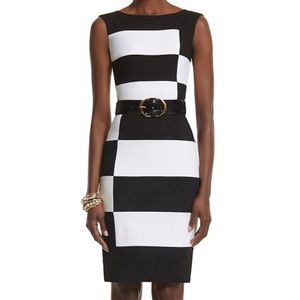 Whitehouse Black Market Colorblock Sheath Dress